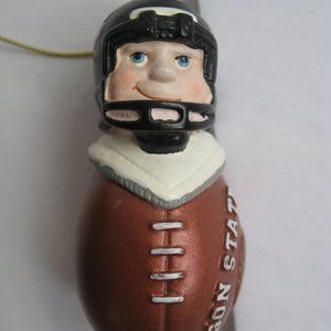 Oregon State Beavers NCAA Licensed League Christmas Ornament Football Man Helmet